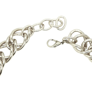 Collar doble eslabón "Ruby" en Plata