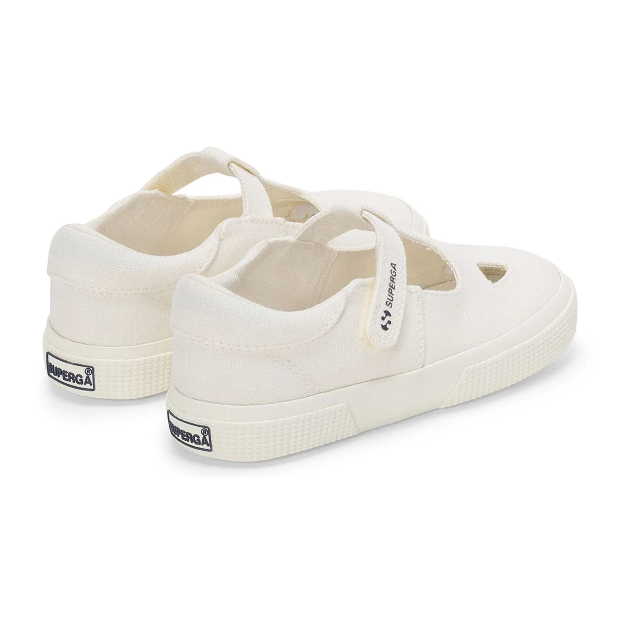 Sandali Superga Bambino/a Bianco 3662 Kids Cotton Eyes Leggera
