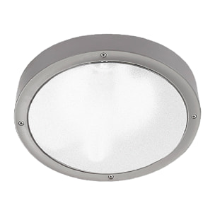 LEDS C4 Plafon ip66 basic aluminium ø260mm led 14.5w 4000k gris 1253lm