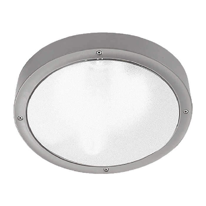 LEDS C4 Plafon ip66 basic aluminium ø260mm led 14.5w 4000k gris 1253lm