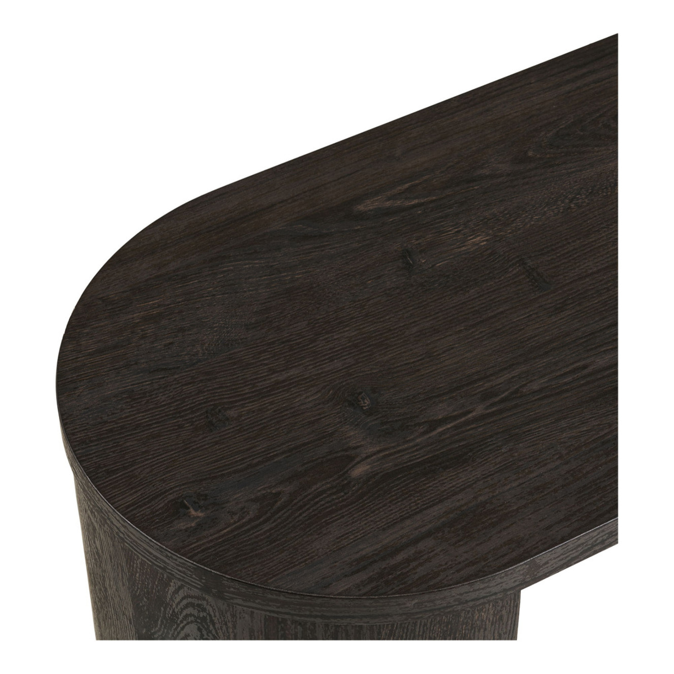 Consolle Bibione in MDF marrone scuro con gambe in legno 114x38x75 cm