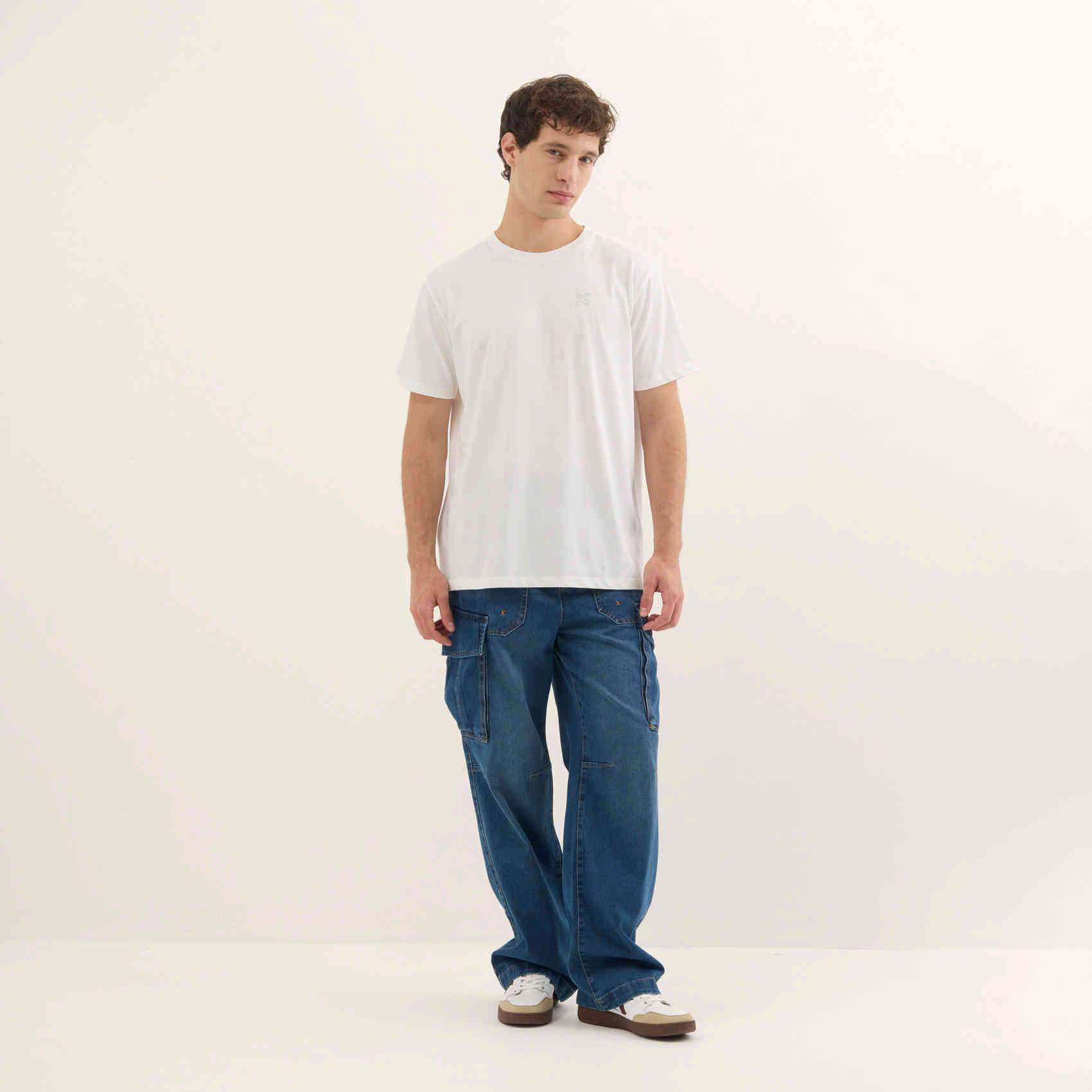 Camiseta Básica Algodón Orgánico Blanca ESSENTIALS T-SHIRT WHITE