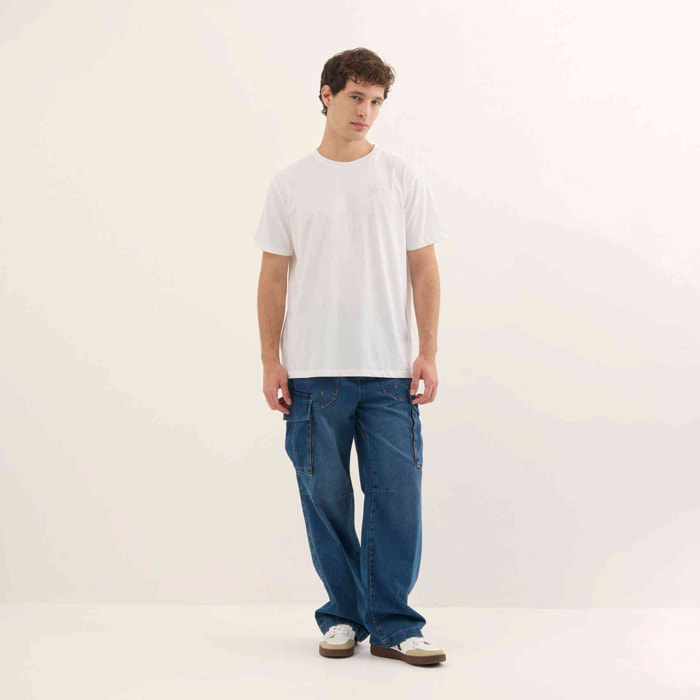 Camiseta Básica Algodón Orgánico Blanca ESSENTIALS T-SHIRT WHITE