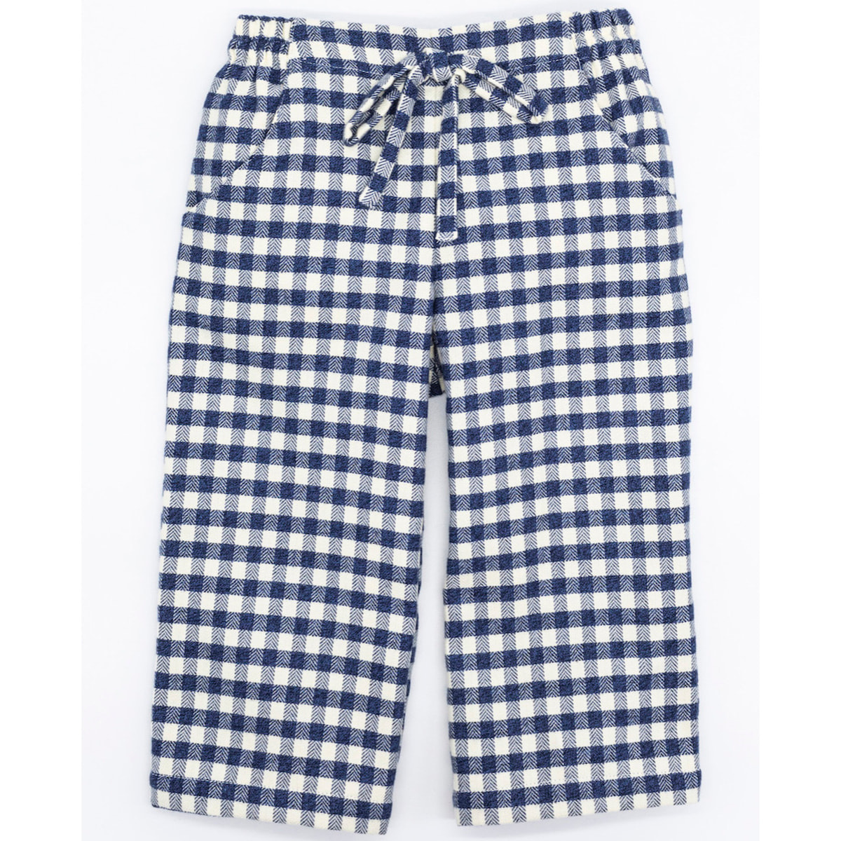PANTALÓN TWILL CUADRO VICHY AZUL