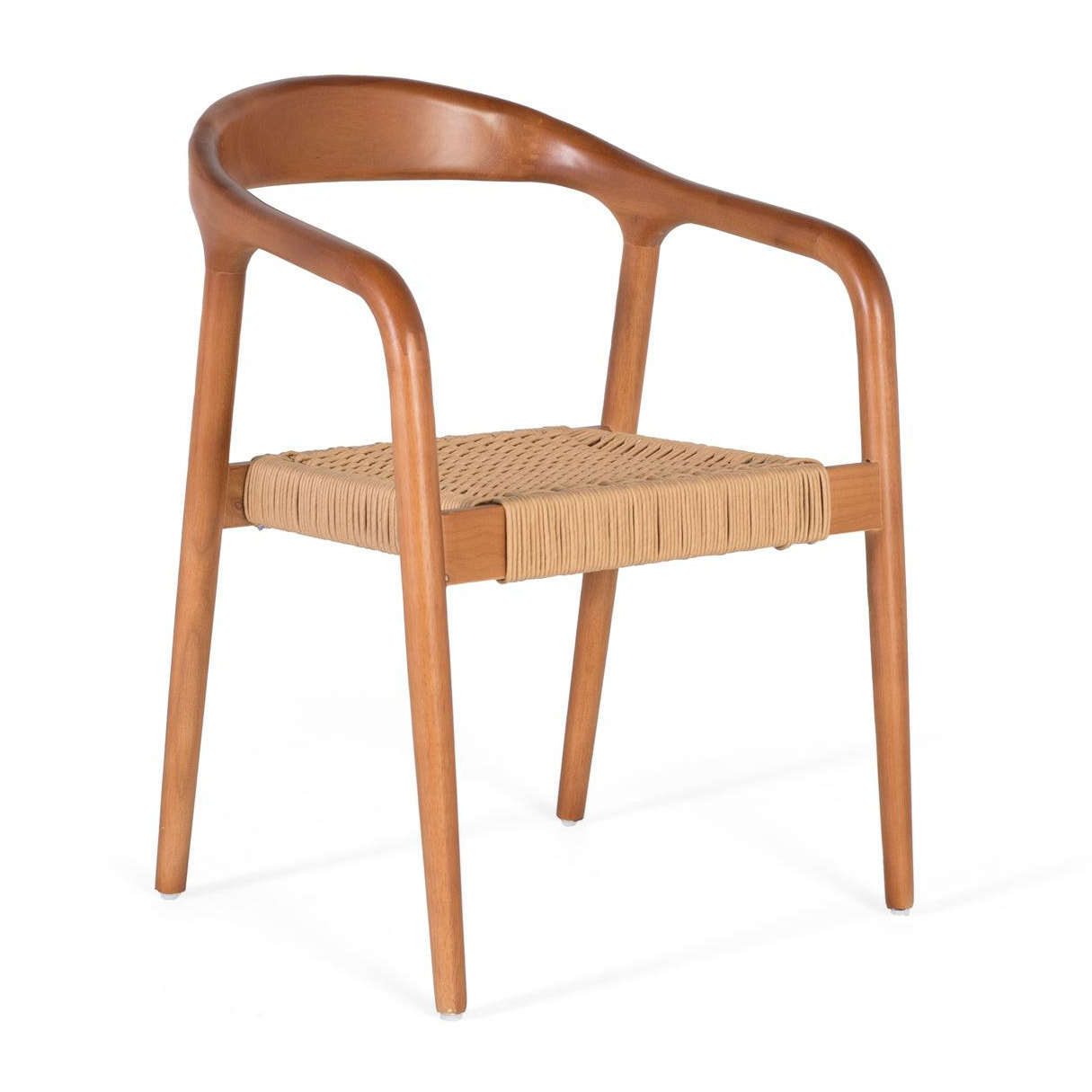 Silla de Madera de Caucho 57 Cm Estilo Contemporáneo
