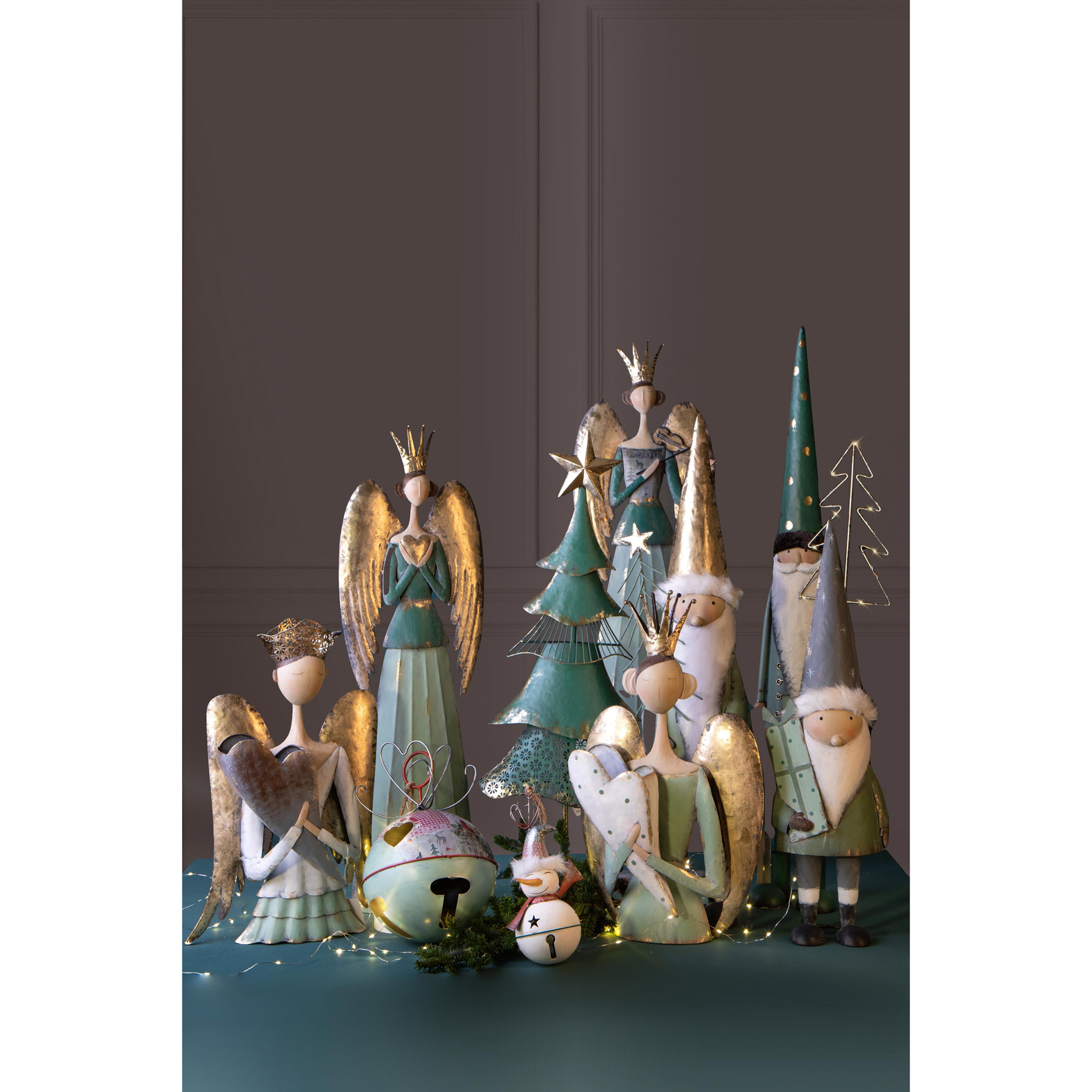 Campana h con pupazzo neve - Pezzi 2 - ORO - Bianchi Dino SpA