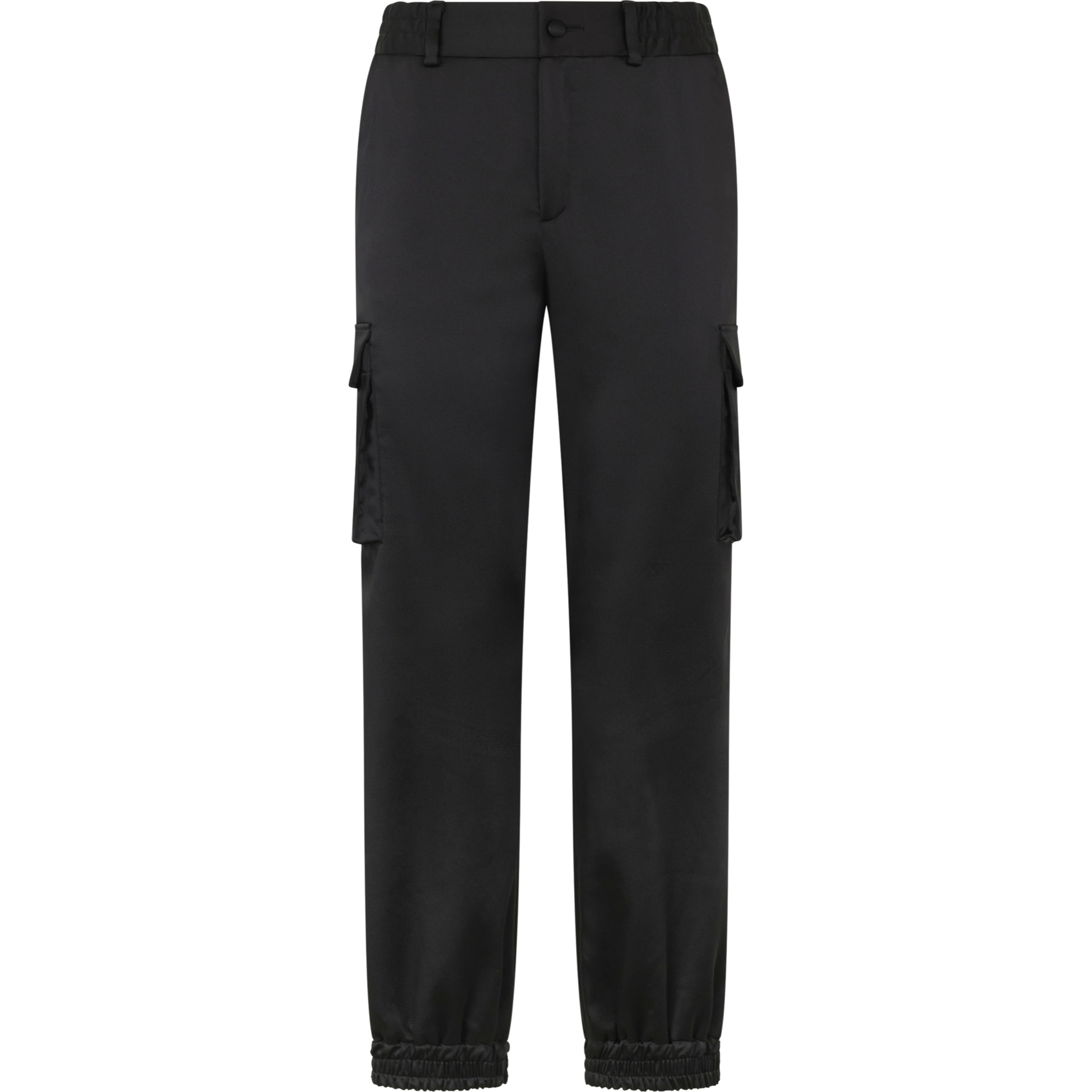 PHILIPP PLEIN Satin Cargo Fit Drawstring Trousers