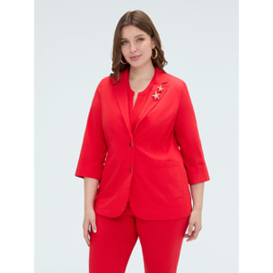 Fiorella Rubino - Blazer con spille - Rosso