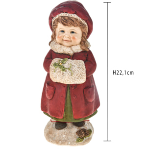 Bambina con scaldamani - Pezzi 2 - ROSSO - Bianchi Dino SpA