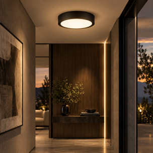PLATE Lampada da soffitto Nero
