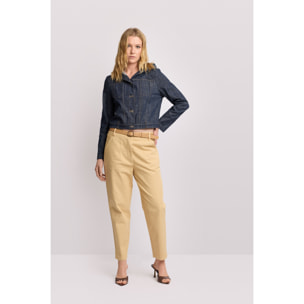 Kocca - Pantaloni in cotone modello chino Donna, Tinta unita