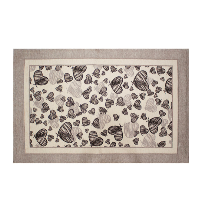 TAPPETO DA CUCINA DIS. MELODY LATTEMIELE 57X140 CM CON ANTISCIVOLO