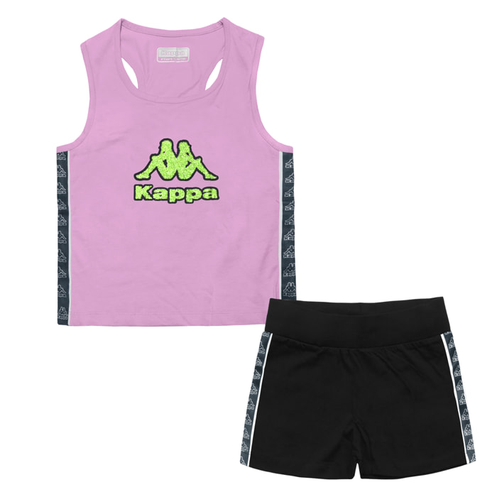 Completo Corto Bimba Ragazza KAPPA Cotone