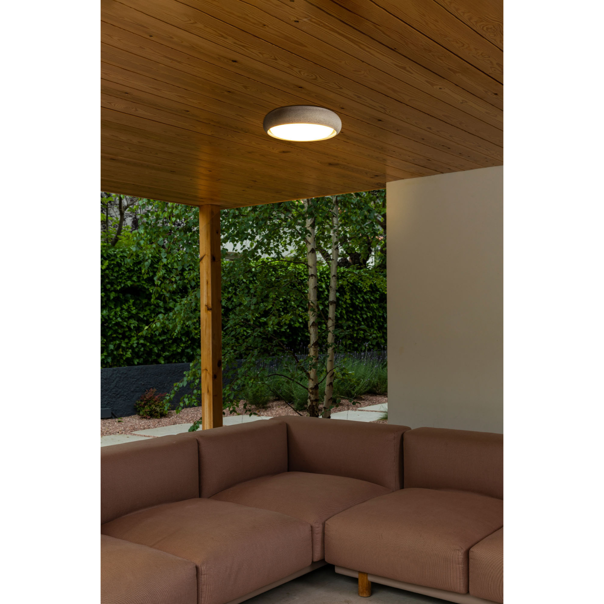 ANGA 240 Lampada plafoniera grigio scuro