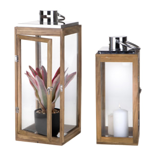 Lanterna Legno - Pezzi 1 - 20xH53x20cm - Bianchi Dino SpA