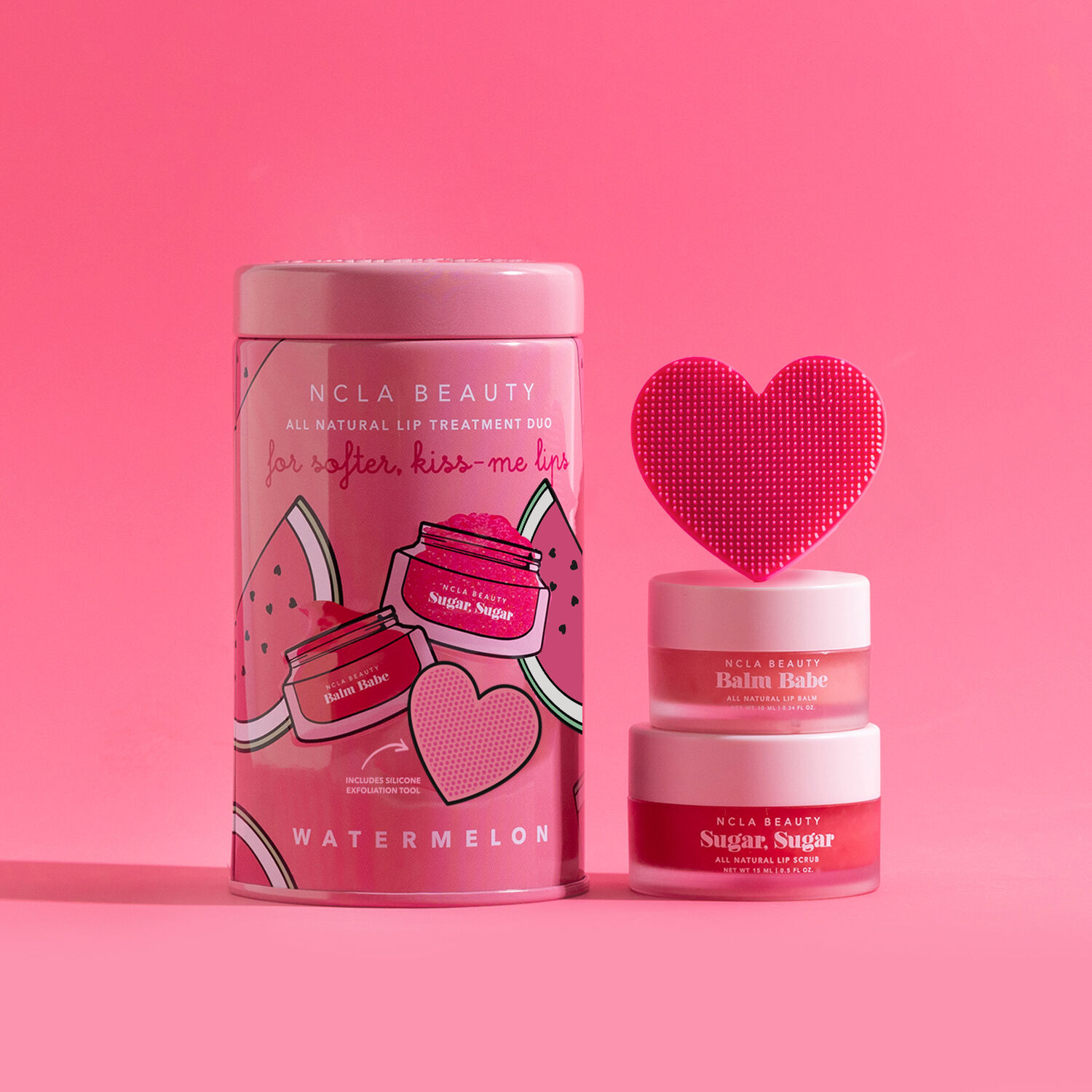 Watermelon - Duo Baume 10 ml + Scrub 15 ml + Exfoliant en Silicone