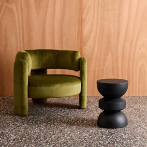 Table d'appoint, bout de canapé, table de chevet métal Ø32 x H43,5cm ASSA