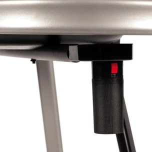 Barbecue à charbon de bois Vulcano 2000 avec cuve en fonte et grille en acier chromé