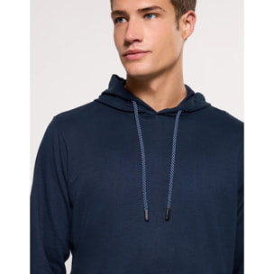 Sudadera con Capucha Azul Marino - Sagle