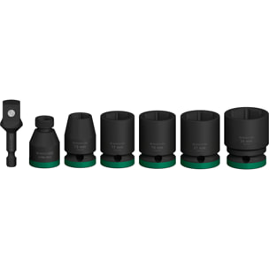 Coffret de douilles PRO Impact avec adaptateur, 1/2', Standard, 7 pièces - BOSCH - 2608003032
