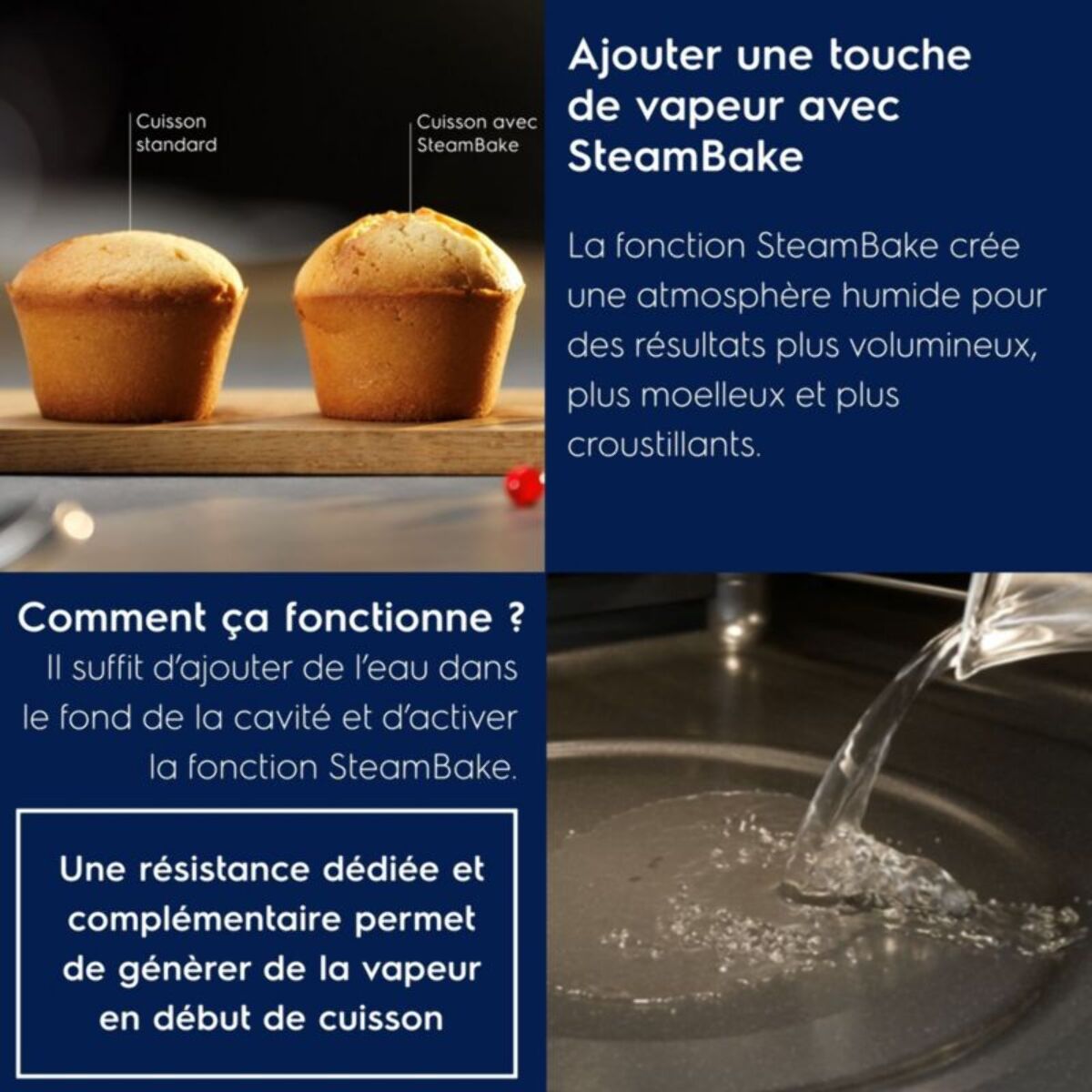 Four encastrable ELECTROLUX LODDP67WH2 Pyrolyse Chaleur tournante et Vapeur SteamBake 72L
