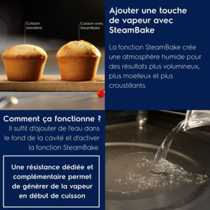 Four encastrable ELECTROLUX LODDP67WH2 Pyrolyse Chaleur tournante et Vapeur SteamBake 72L