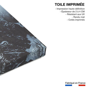 Tableau tempête dans les alpes suisses Toile imprimée