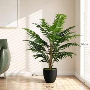 Plante artificielle fougère en pot H.90 cm