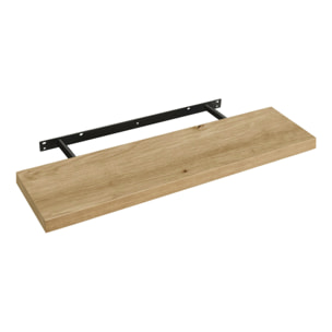 Mensola a muro moderna sospesa Rovere Artisan 80 cm