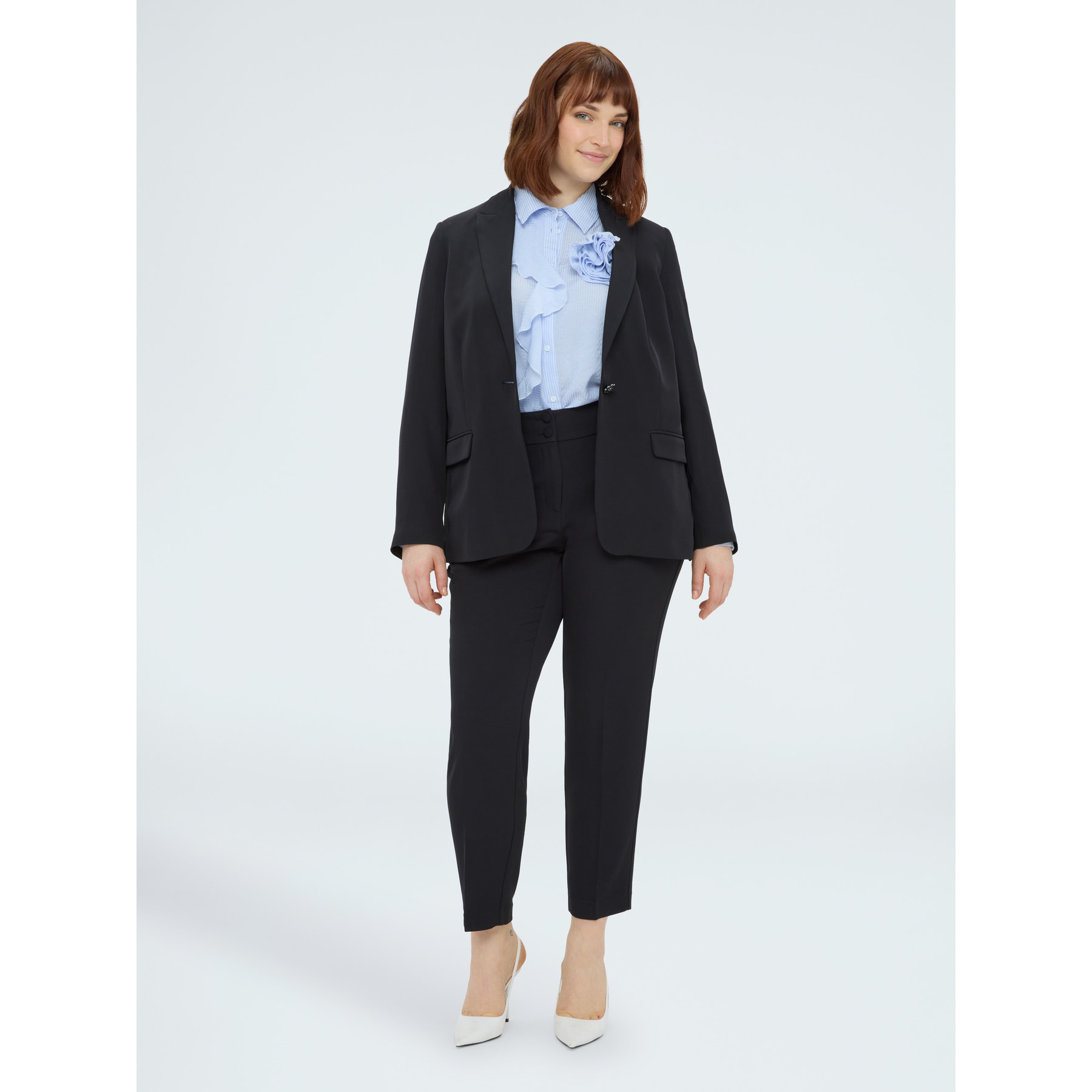 Fiorella Rubino - Pantaloni New York in tessuto stretch - Nero