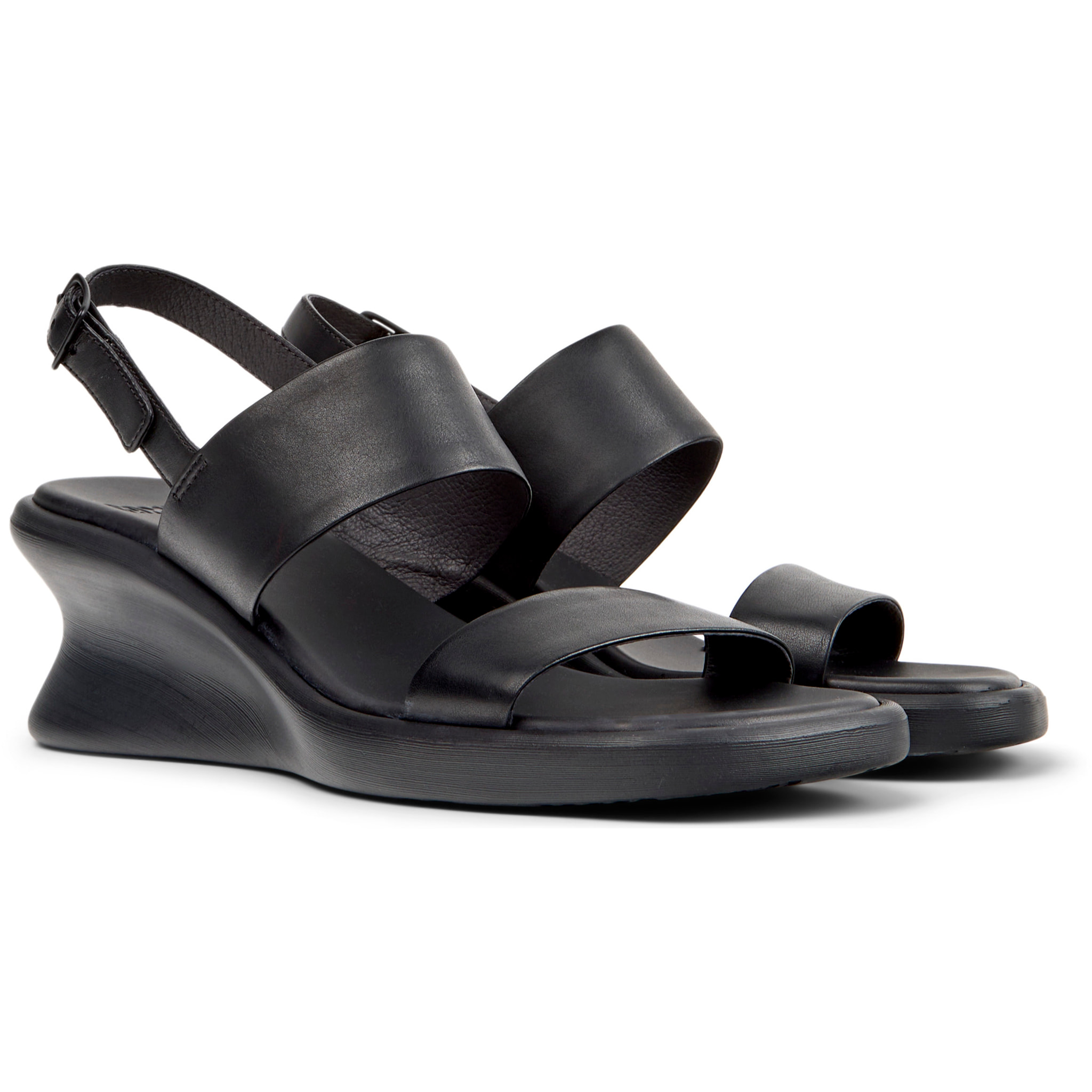 Sandalias - CAMPER Louise Sandal - Negro - Cuero liso