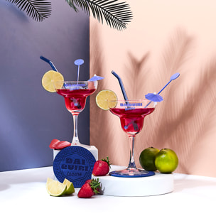 Coffret Cocktail - COOK CONCEPT - Daiquiri - 10PCS - Bleu