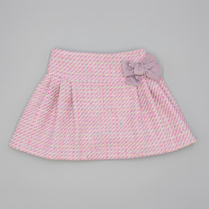 Falda Lila De Tejido Estructurado