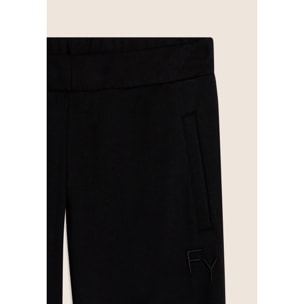 Pantaloni Sportivi Slim Fit con Coulisse e Dettagli Ricamati