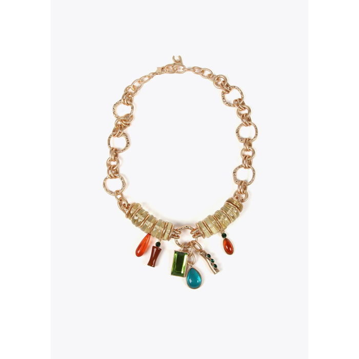 Collana elementi acrilici colorati