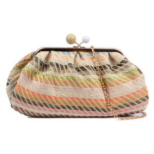Boesio Bolso bandolera Mujer. Fabricado en rafia sintética entrelazada.