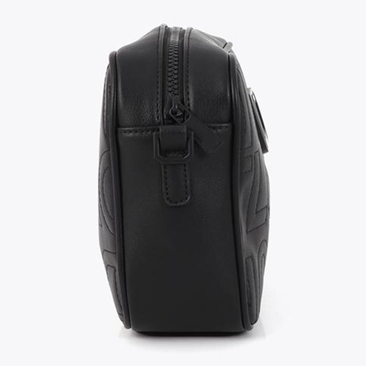 borsa a tracolla trapuntata nera