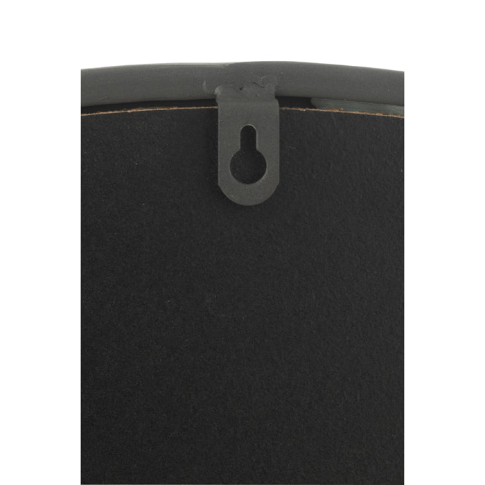 J-Line miroir Rond - noir - small - Ø 40 cm