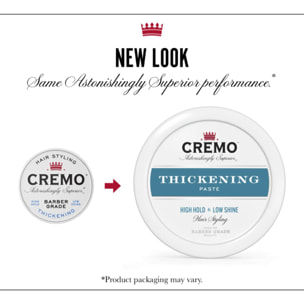 Pack de 2 - CREMO - Pâte Texturisante Pour Cheveux Fixation Forte Brillance Faible 113g