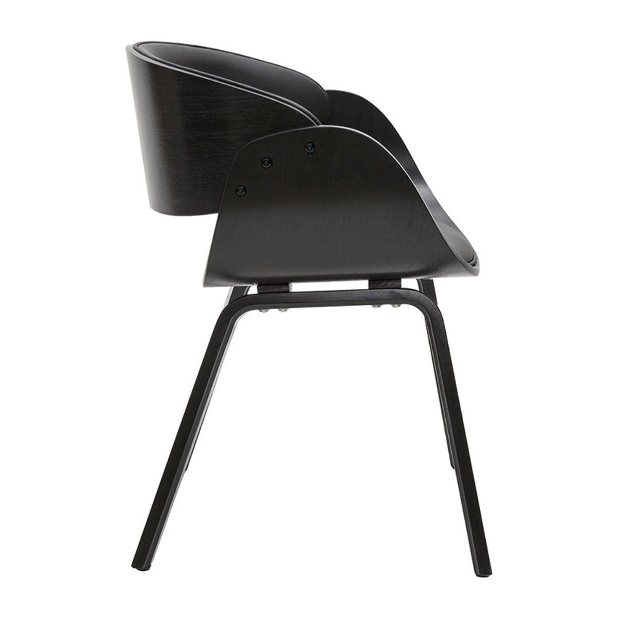 Chaise design noire BENT