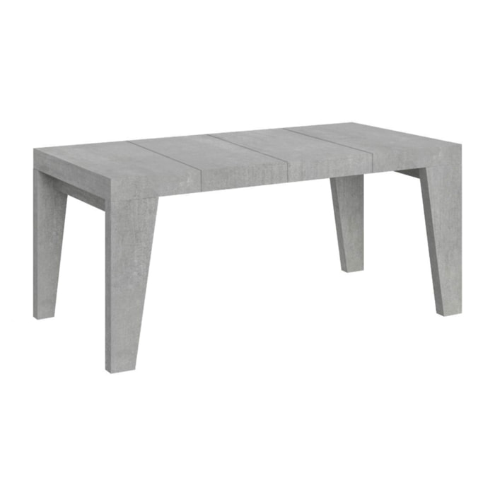 Table extensible 90x90/246 cm Naxy Premium Gris Béton