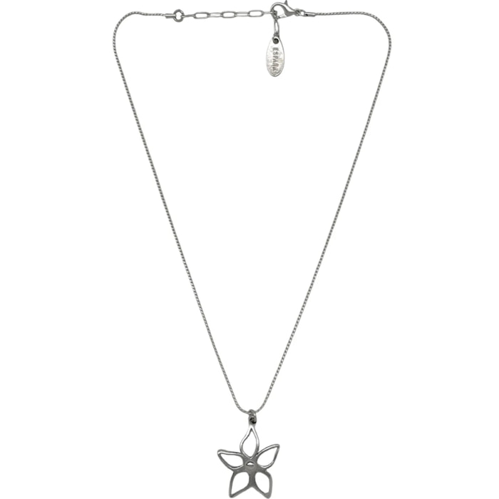 Collar 40m cola ratón latón Irregular Blom plata 10µ