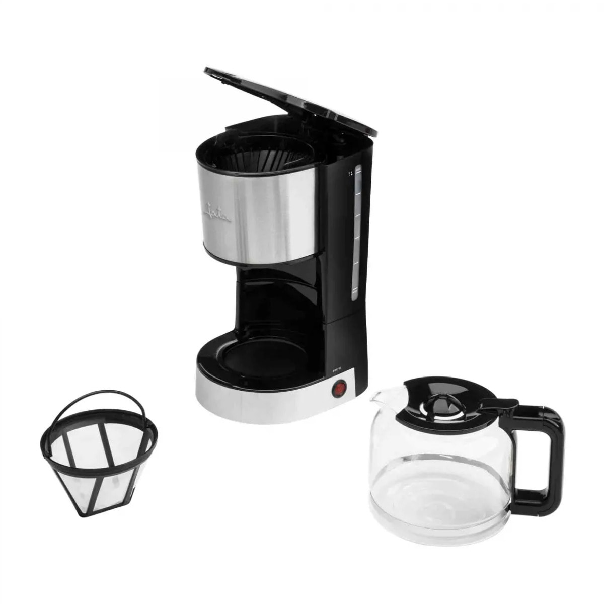 Cafetera de goteo JATA JECA1512 de 6 a 18 tazas. Filtro permanente. Capacidad de 1,5 L