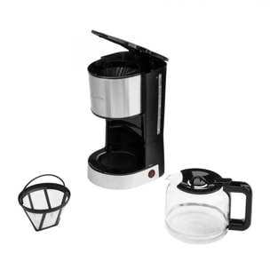 Cafetera de goteo JATA JECA1512 de 6 a 18 tazas. Filtro permanente. Capacidad de 1,5 L