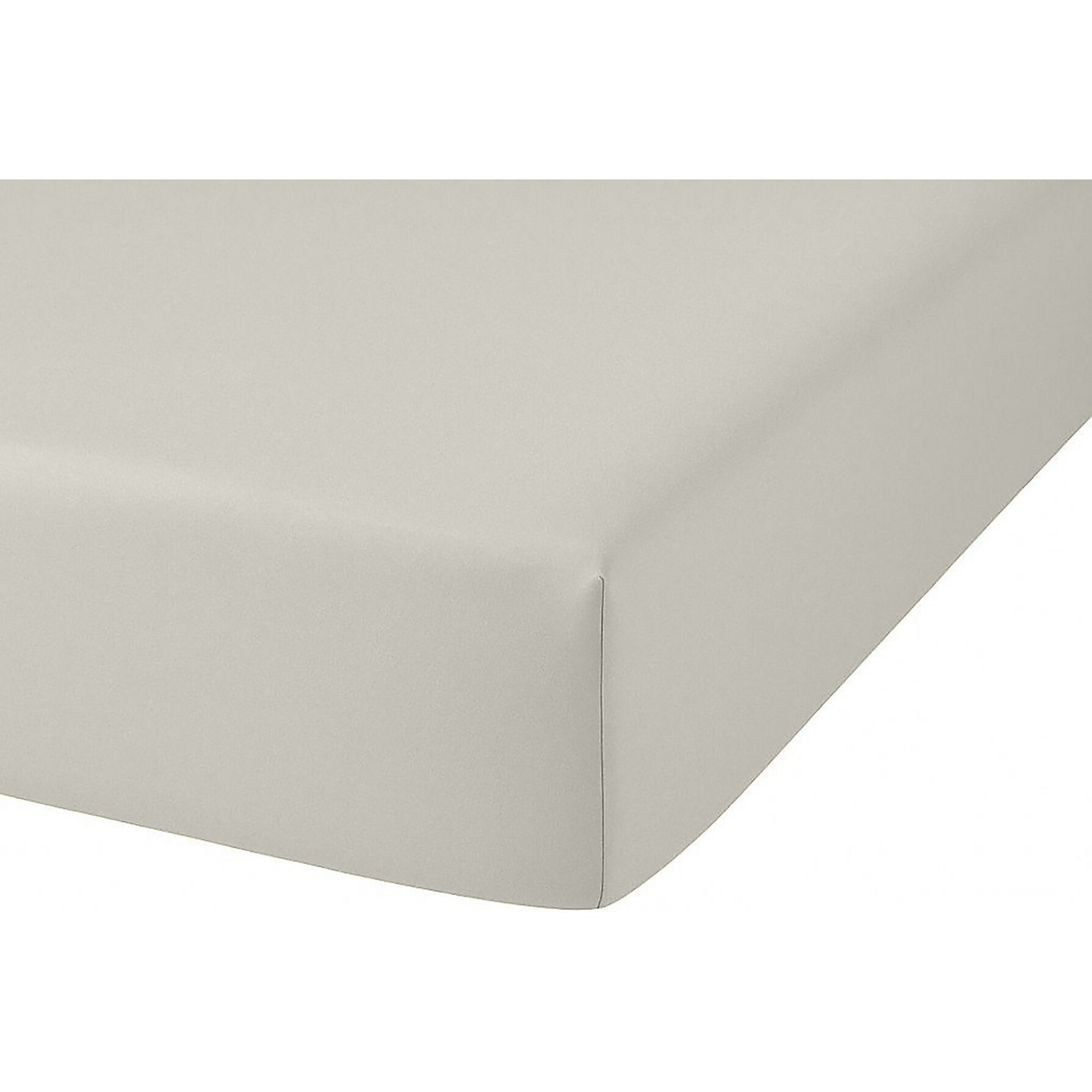 DRAP HOUSSE 2 PERS 160x200  GRIS PERLE