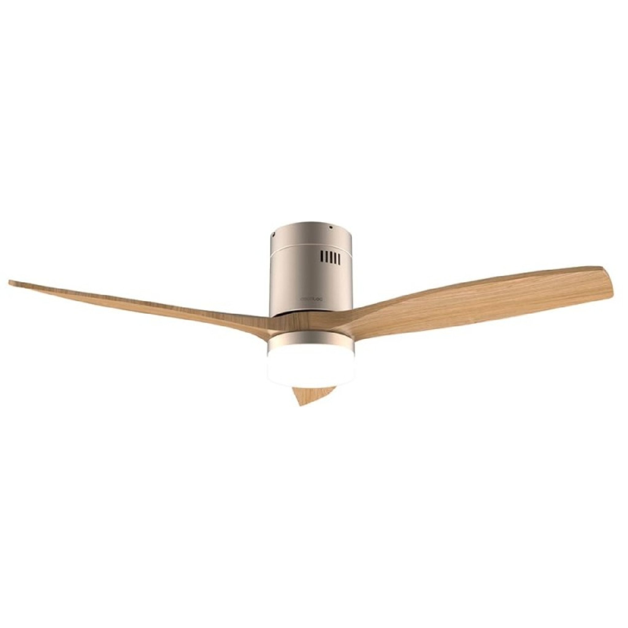 Ventilador de techo con luz EnergySilence Aero 5600 Aqua GoldWhiteWood Connected