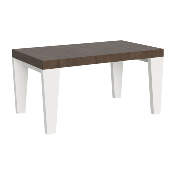 Table Spimbo Mix Extensible dessus Noyer structure Frêne Blanc 90x160 Allongée 264