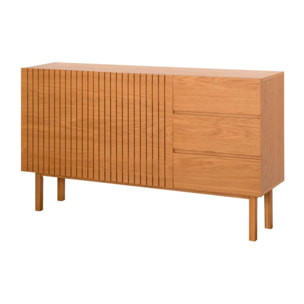 Buffet Haiku -tableau en tôle naturelle-couleur chêne naturel 150 x 85 x 40 cm