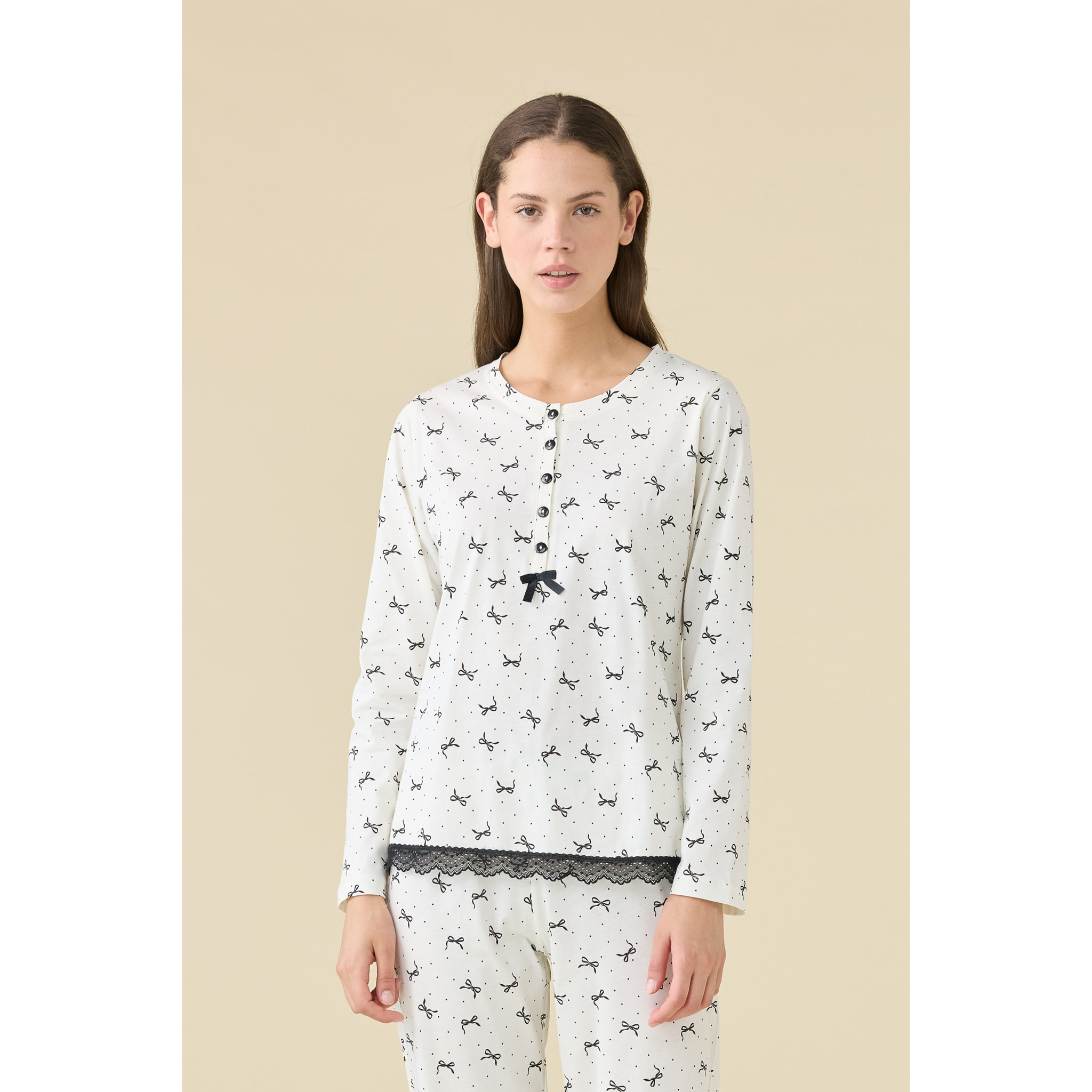 Pigiama donna estivo in cotone articolo cherie. Noidinotte