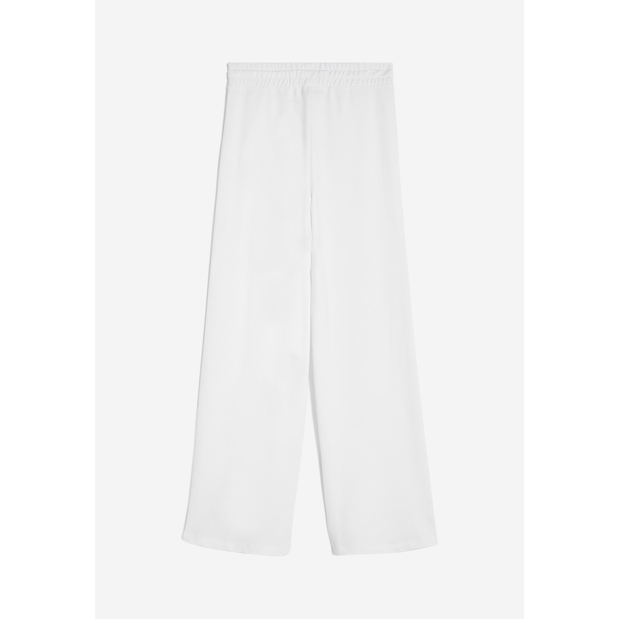 Pantaloni donna in french terry modal con gamba dritta